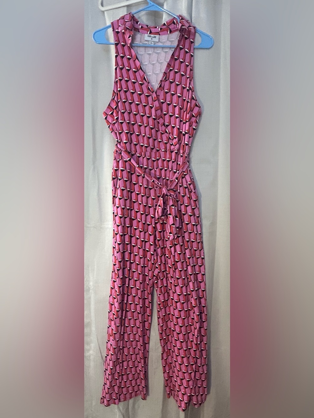 Diane Von Furstenberg for Target Collared Sleeveless Modern Geo Jumpsuit